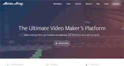 Desktop Screenshot of motionarray.com