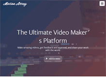 Tablet Screenshot of motionarray.com